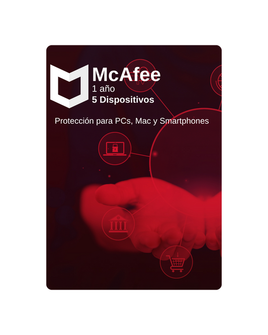 McAfee 1 Año | 5 Dispositivos